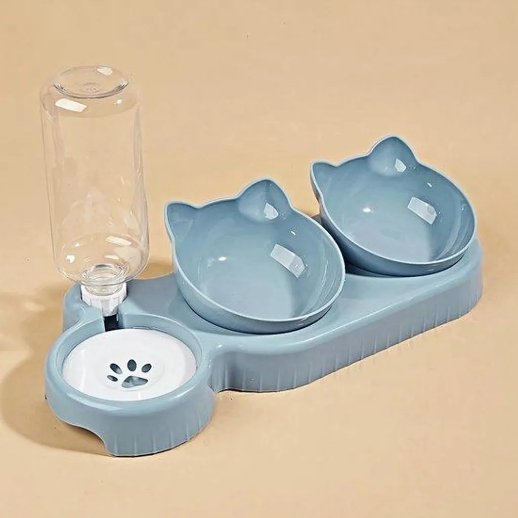 Abreuvoir automatique et gamelle ergonomique pour chien - Set complet