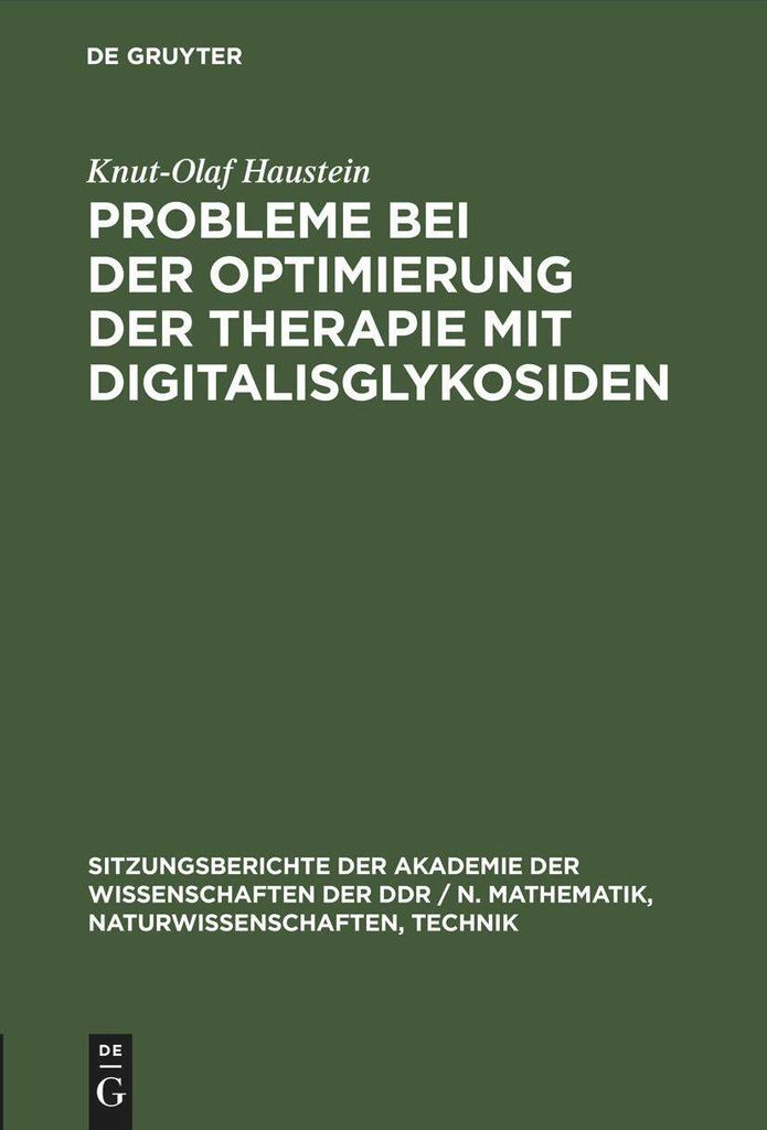Probleme bei der Optimierung der Therapie mit Digitalisglykosiden