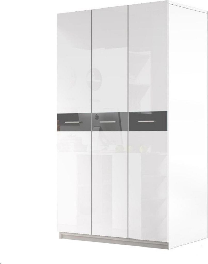 Graues Kinderzimmer Komplett Einzelbett Kleiderschrank Kommode 5tlg Jugendzimmer