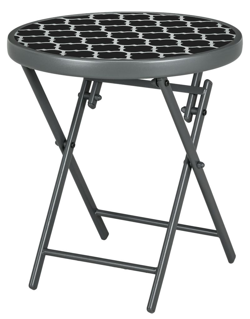 Outsunny Beistelltisch klappbar, Klapptisch Outdoor, Produktbild 