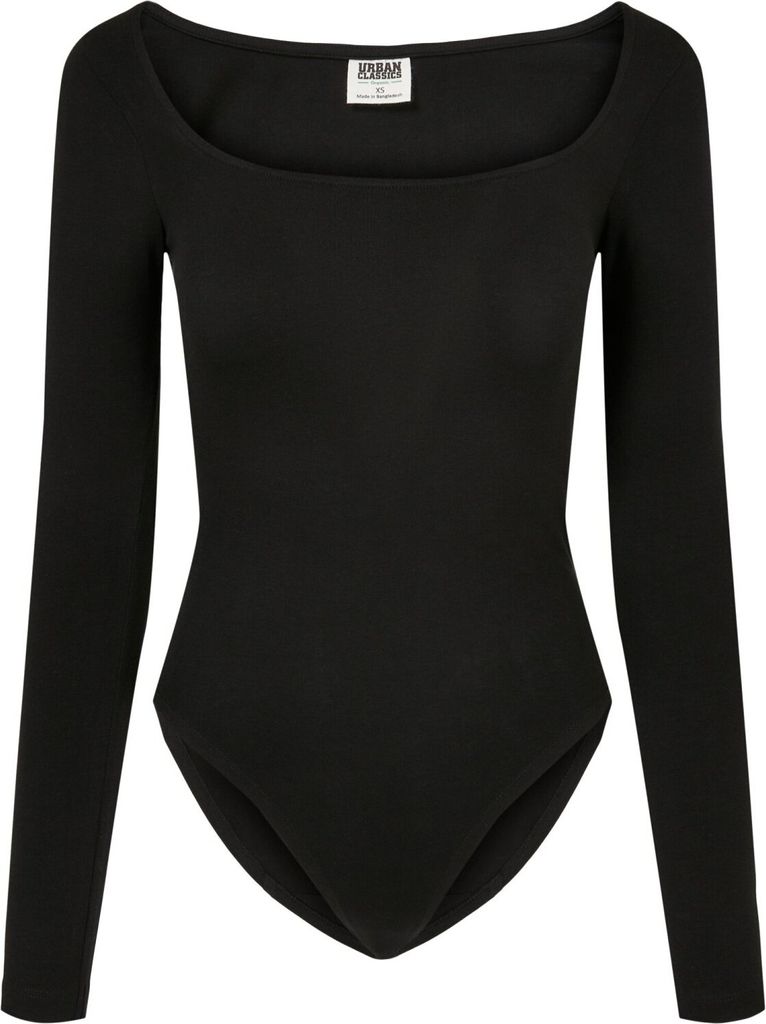 Urban Classics Ladies - Organic Longsleeve Body schwarz - M