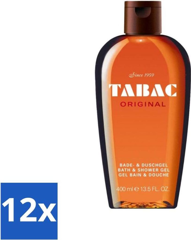Tabac Original - Duschgel - Milde Reinigung - 400 ml - Vorteilspack - 12 Stücke