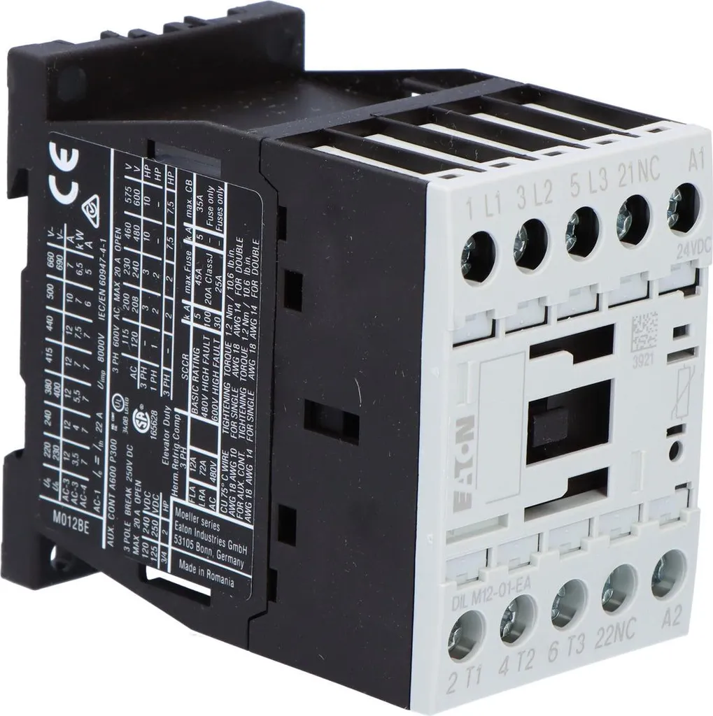 Contacteur 24VDC Basse Consommation DILM12-01-EA 5,5kW Haute Performance