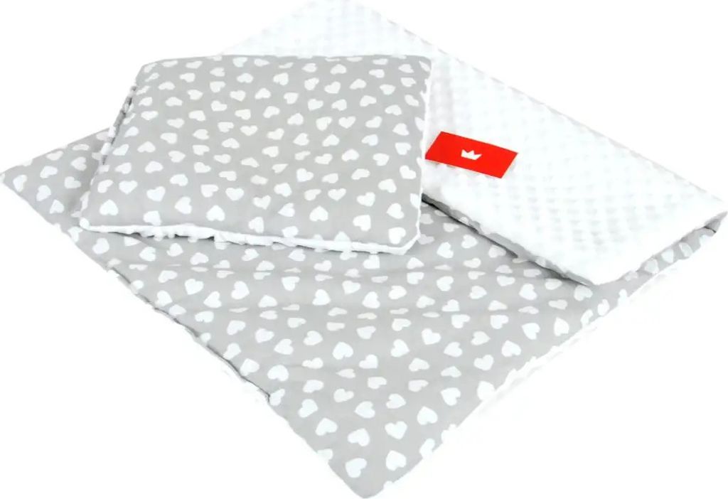 BabyLux Babydecke MINKY PLÜSCH 75x60cm mit Kissen – Weiche Produktbild 3