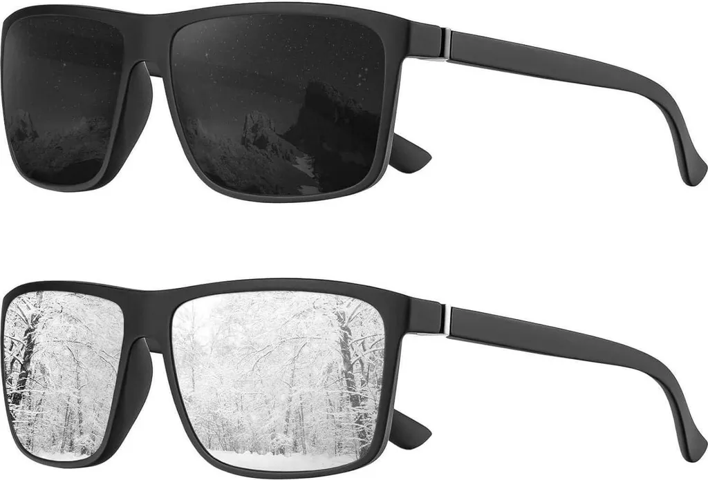 Lunettes de soleil polarisées anti-éblouissement UV400 monture métal