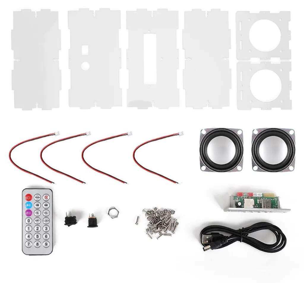 Système Audio Stéréo Bluetooth DIY pour Bureau et Loisirs Créatifs