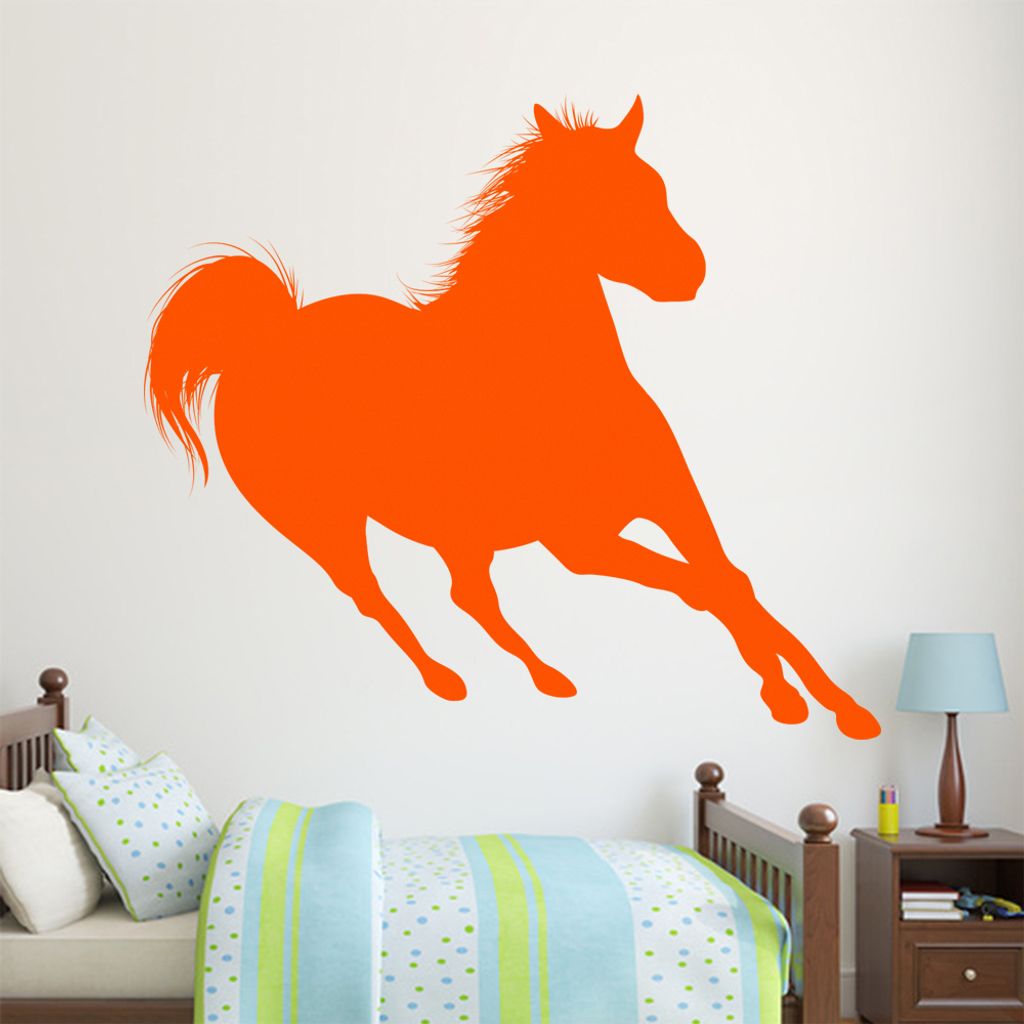hauptsachebeklebt KIWISTAR Pferd Silhouette laufend Wandtattoo in 6 Größen - Wandaufkleber Wall Sticker - Dekoration, Küche, Wohnzimmer, Schlafz...