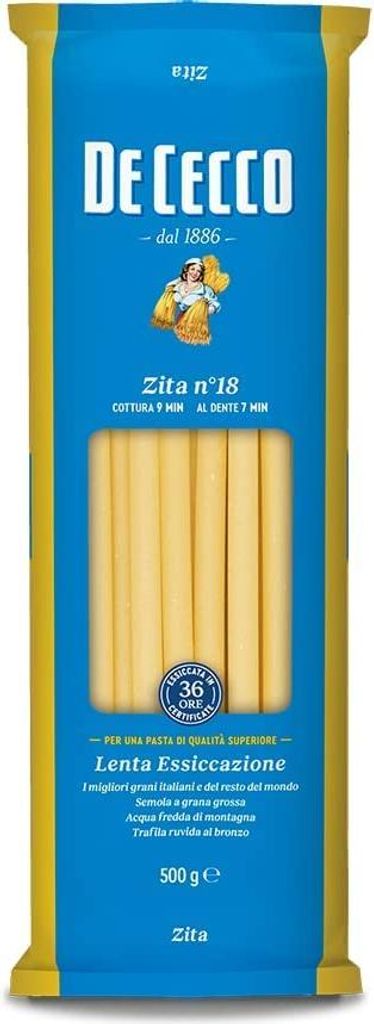 10x Pasta De Cecco 100% Italienisch Zita N°18 Nudeln 500g + Produktbild 