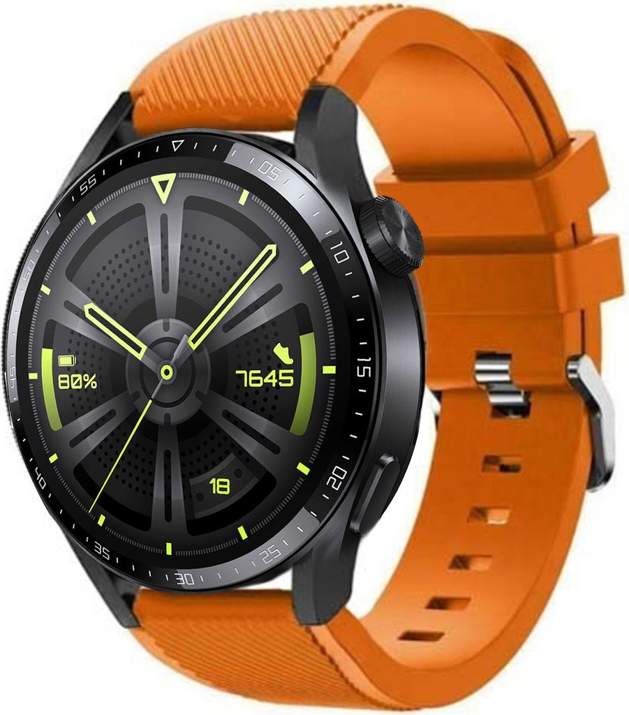Strap-it Huawei Watch GT 3 46mm Silikonarmband (Orange)