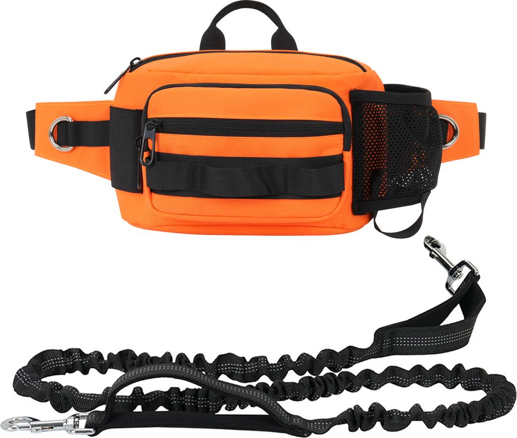 Freih?ndige Hundeleine, einziehbare Bungee-Leine mit Gš¹rteltasche fš¹r das Hundetraining und Spazierg?nge