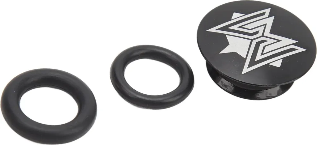 Parapolvere Guarnitura MTB Lega Alluminio Nero con Anello Gomma - 3