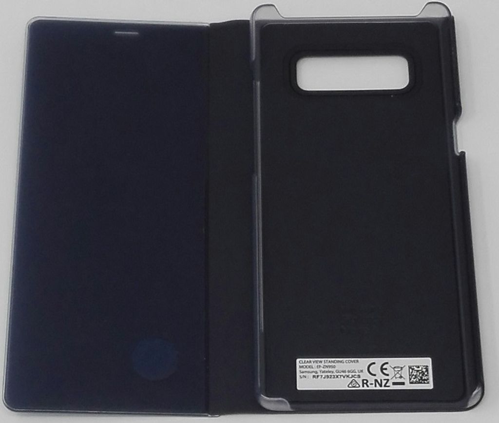 Samsung Clear View Cover Hülle für Galaxy S7 Edge, Schwarz