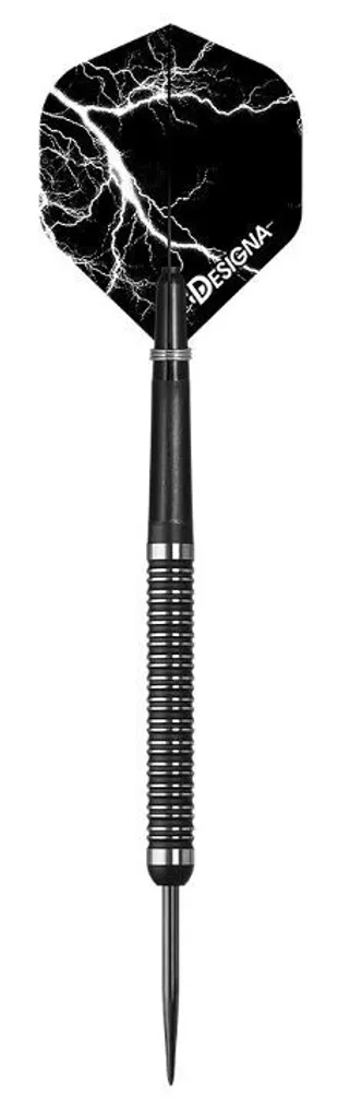 Jeu de Fléchettes de Compétition Dark Thunder en Acier Noir 20g - 2