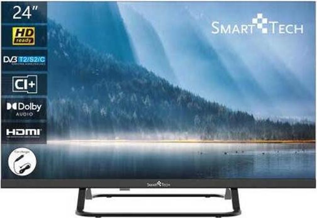 Smart-Tech 24HN01VC, 61 cm (24"), 1366 x 768 px, HD, LED, Obrázok produktu 