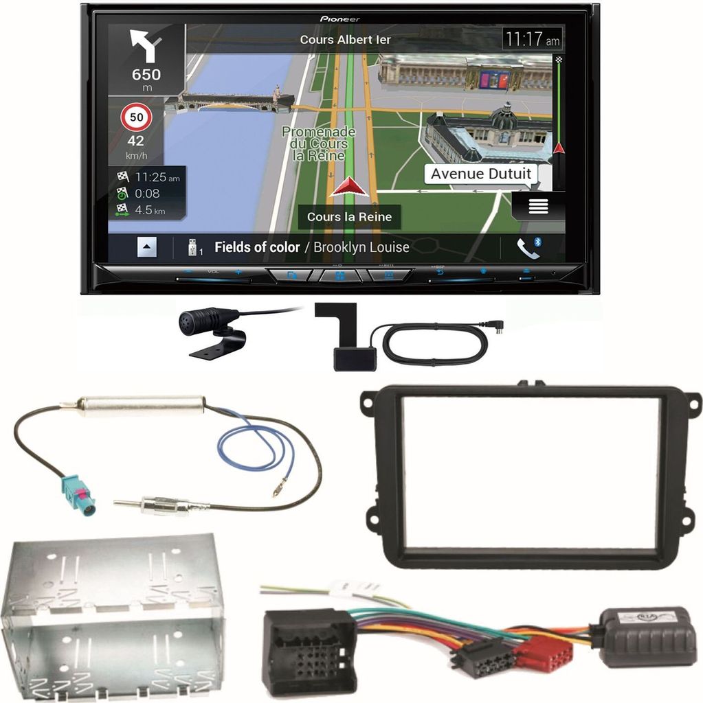 Pioneer AVIC-Z930DAB Navigation Einbauset für Golf 5 6 Passat 3C CC B7 Touran