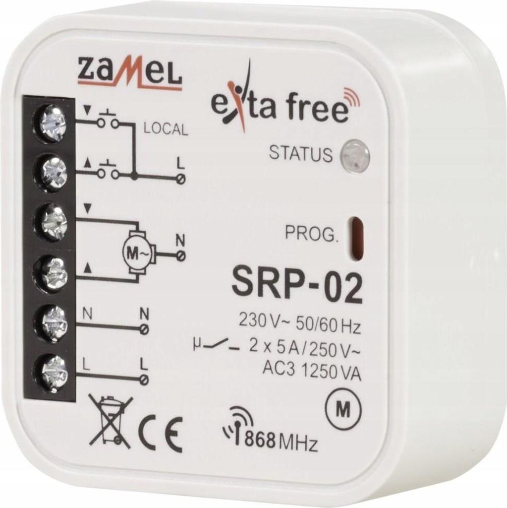 Ovládání rolet pod omítku, SRP-02, exta  Zamel Zamel Obrázek produktu 