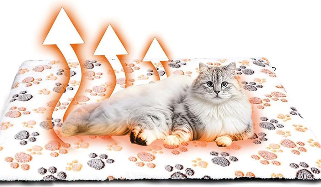 Selbstheizende Katzendecke - Selbstheizende, Waschbare & Knisterfreie W?rmedecke - Heizmatte - Katze Zubeh?r - Selbstw?rmende Katzendecke Mit Rutsc...