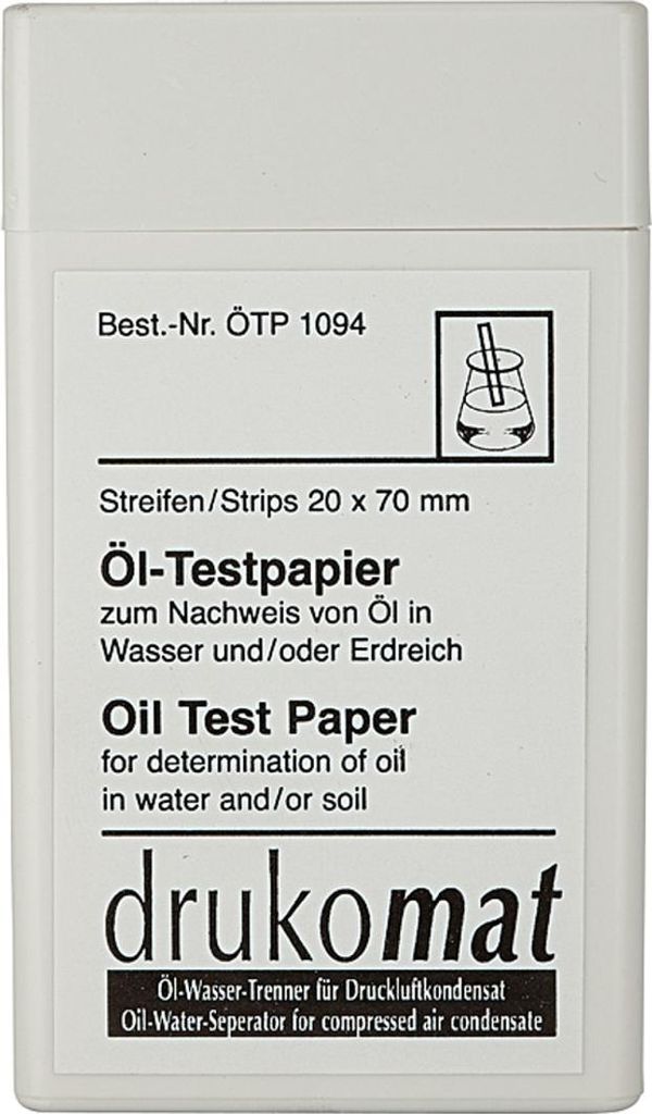 Riegler Öl-Testpapier (50 Streifen), für Öl-Wasser-Trenner »drukosep«