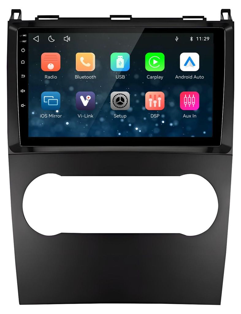 9 Zoll Autoradio Plug & Play Linux für Mercedes-Benz A/B Produktbild 