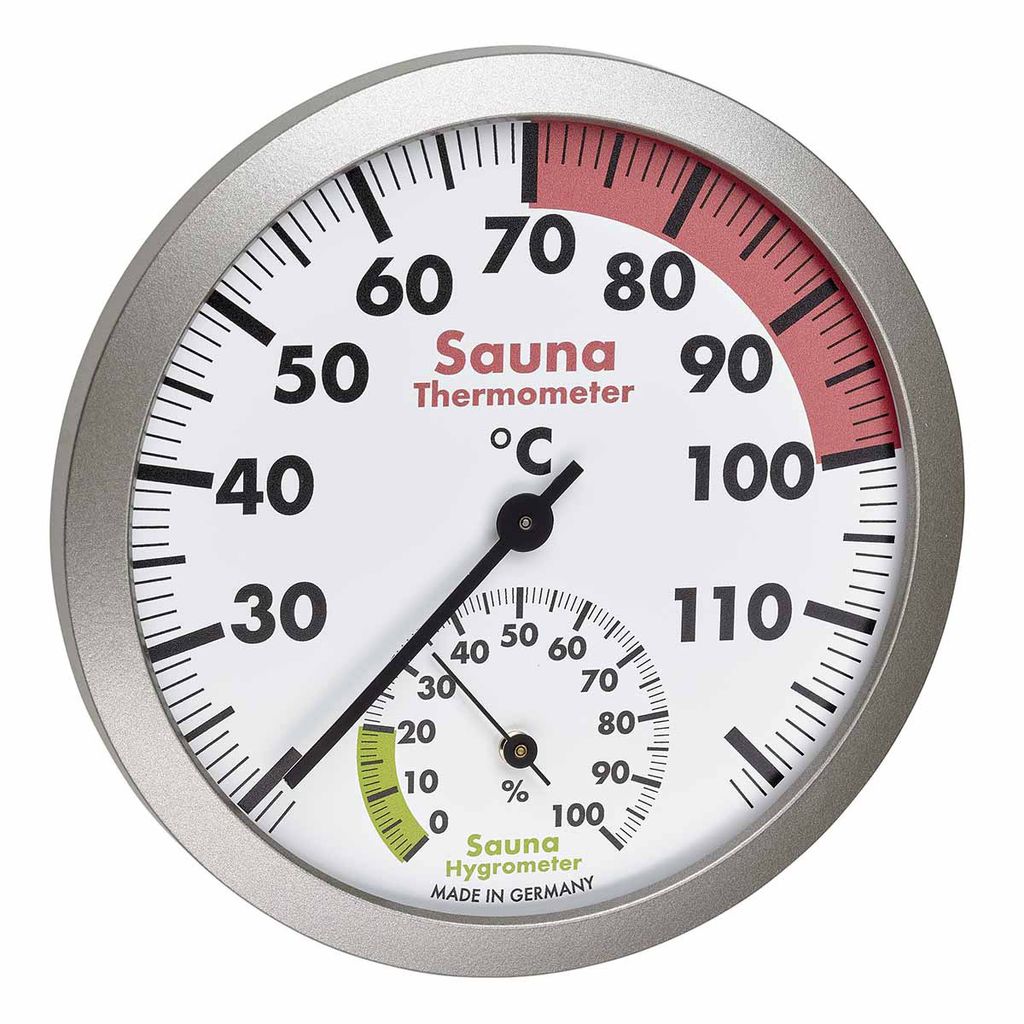 Preis für den Durchschnittsbürger Sauna Thermometer/Hygrometer gold Finnsa
