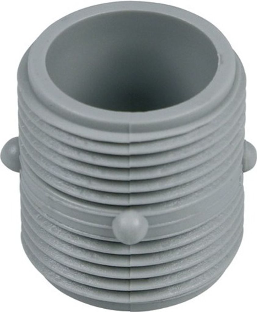 easyPART passend für 10028810 EUROPART UNIVERSAL Zulaufschlauch Einlauf Schlauch Verbinder 0.5k Doppelnippel Verbindungnippel 2 x 3/4" Außengewin...