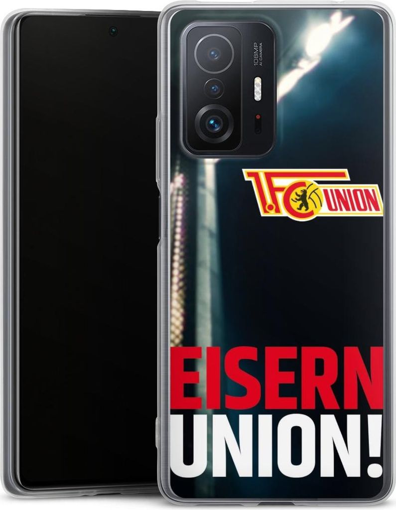 DeinDesign Slim Hülle für Xiaomi 11T 5G Silikon Case Ultra Dünn Handyhülle 1. FC Union Berlin Fanartikel Fußball
