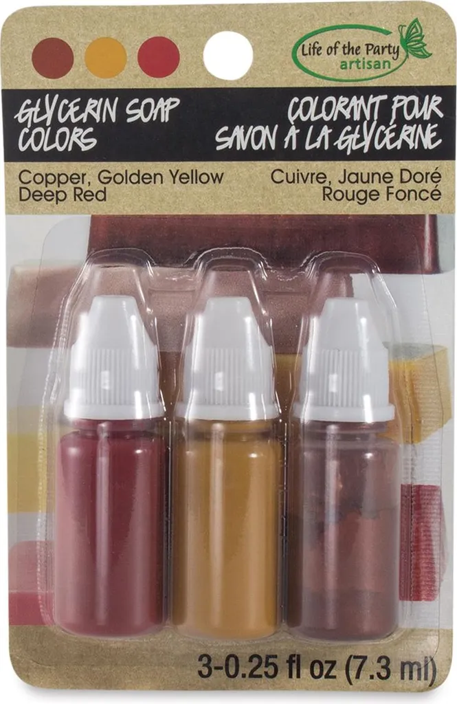 Personnalisez vos savons avec le kit 3 colorants Cuivre Jaune Rouge