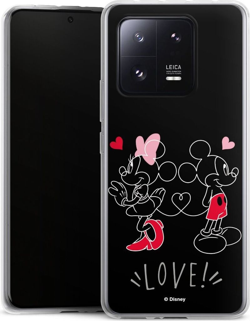 DeinDesign Handyhülle für Xiaomi 13 Pro Silikon Hülle Case Smartphone Schutzhülle Disney Liebe Mickey & Minnie Mouse