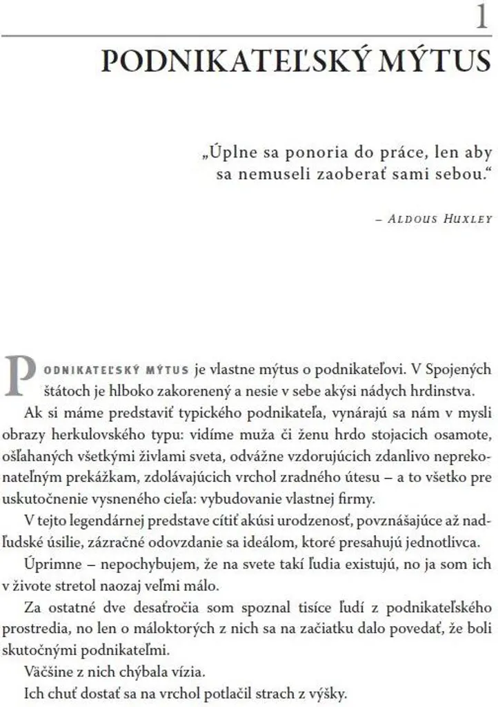 Podnikateľský mýtus de Michael E. Gerber : Guide de Création d'Entreprise