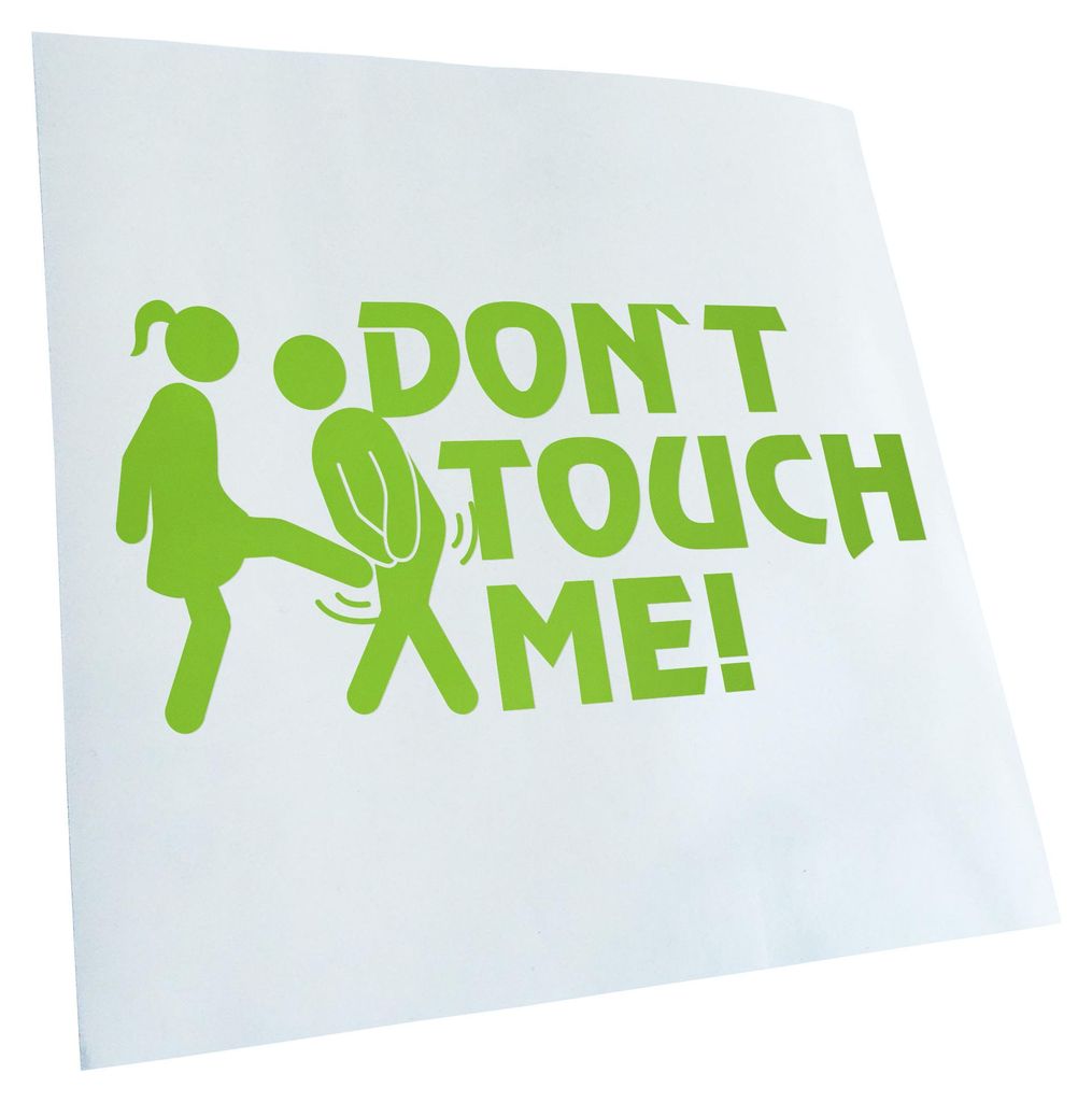 Kiwistar - Autoaufkleber - Dont Touch me! Design 1 Heckscheibenaufkleber - Aufkleber für Auto Kfz Fahrrad, LKW, Truck Mofa