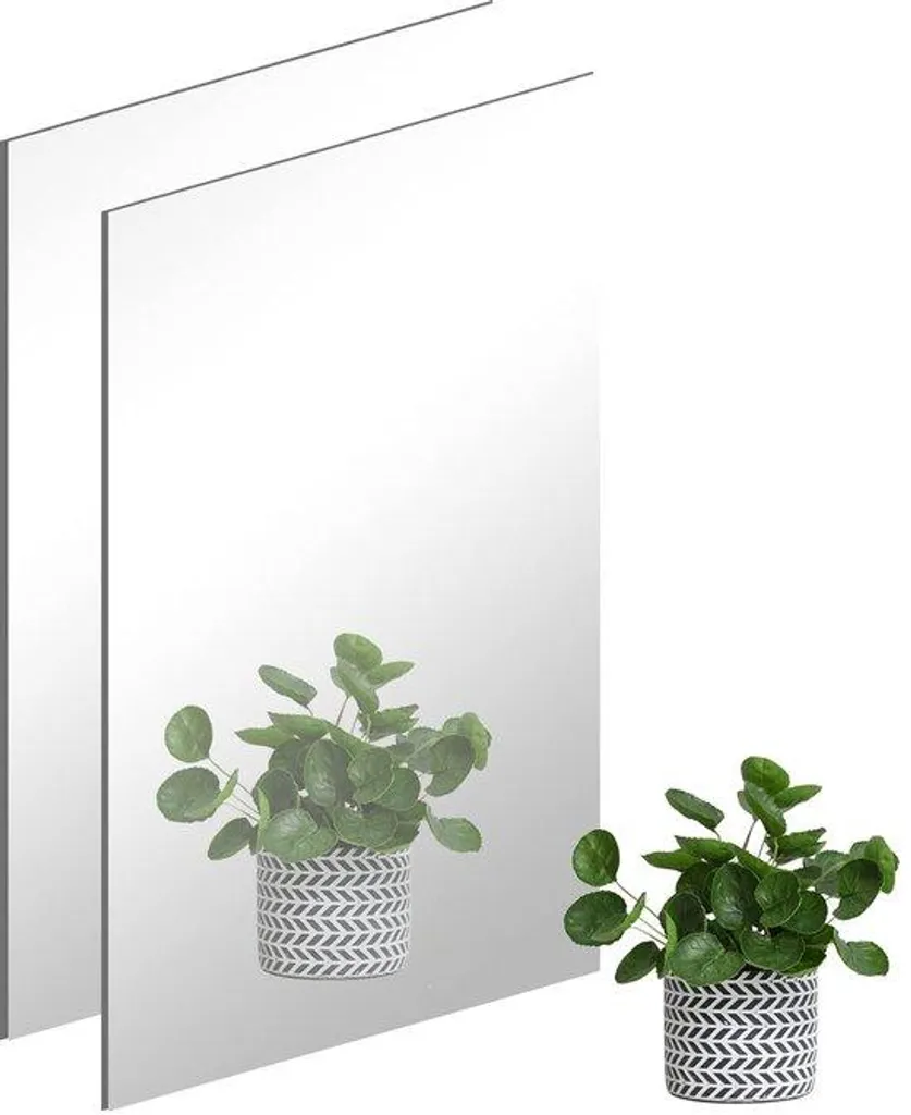 Miroir de Sécurité Incassable pour Enfants - Plaque Adhésive Murale