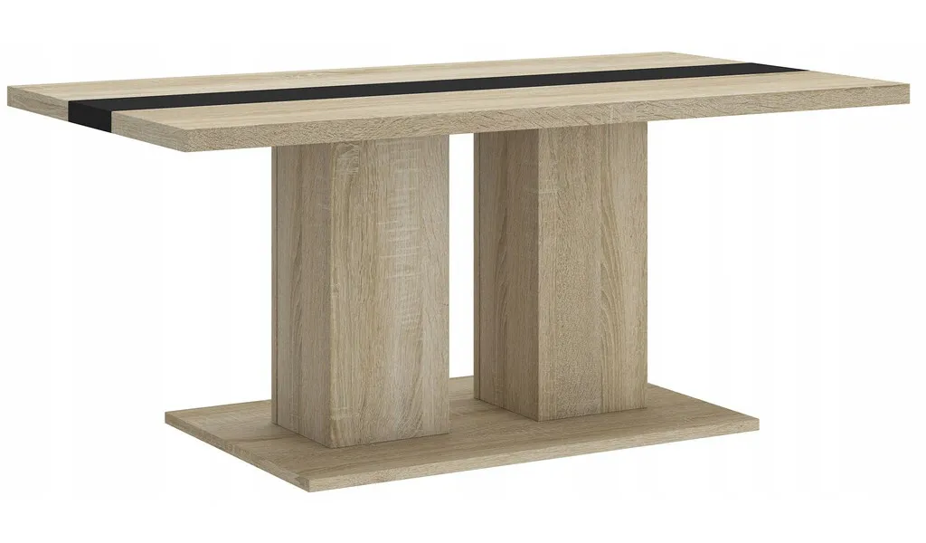 Table basse BOBI finition chêne sonoma - Meuble de salon stable et chic - 2