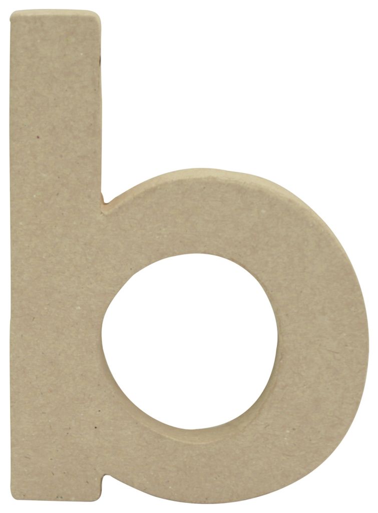 décopatch 3D-Buchstabe "b" Pappmaché 85 x 120 mm