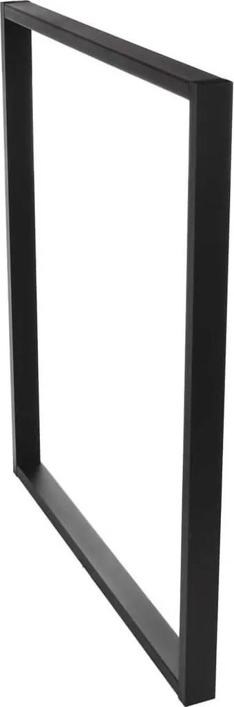 Pied de table en métal noir 40x72cm robuste avec finition époxy mate - 6