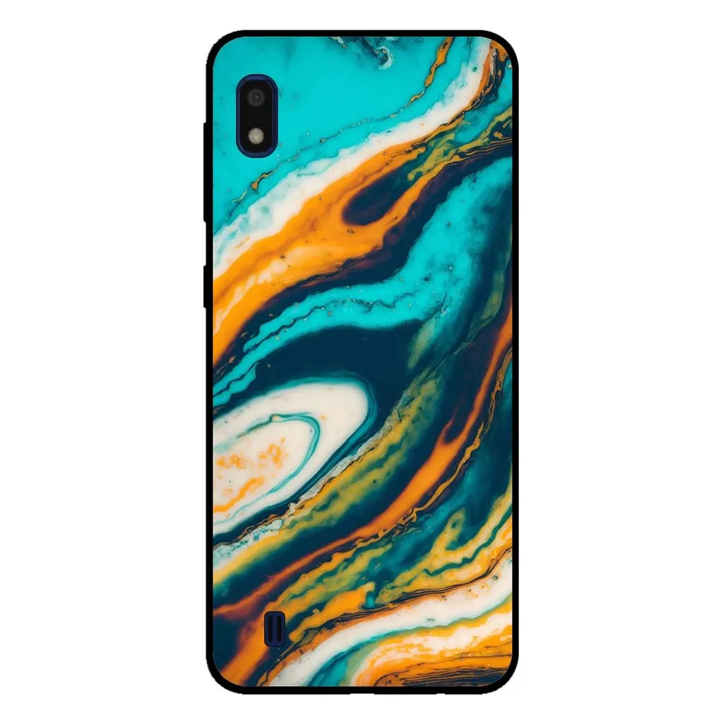 Custodia Samsung A10 Marmo Verde Resistente - Ideale per Genitori