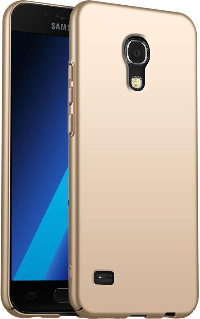 Handy Hard Case für Samsung Galaxy S4 Hülle Slim Cover Matt Schutzhülle, Gold