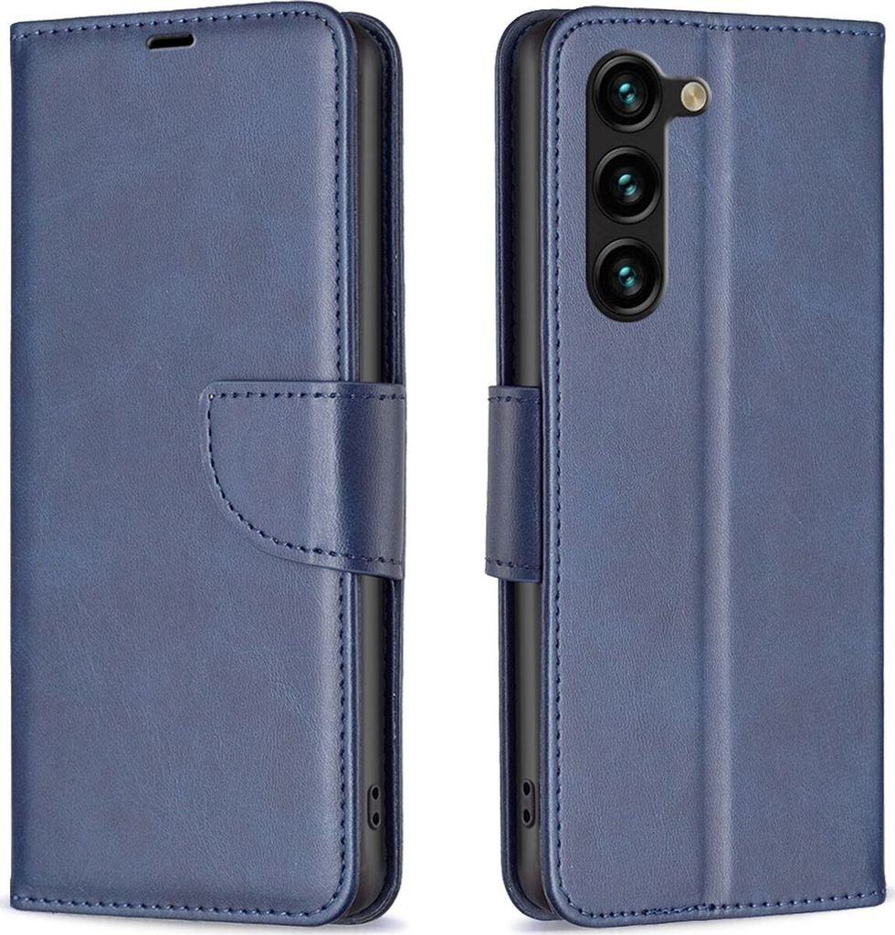 Mobigear Excellent Samsung Galaxy S25 Plus Hülle Klapphülle Geldbörse - Blau