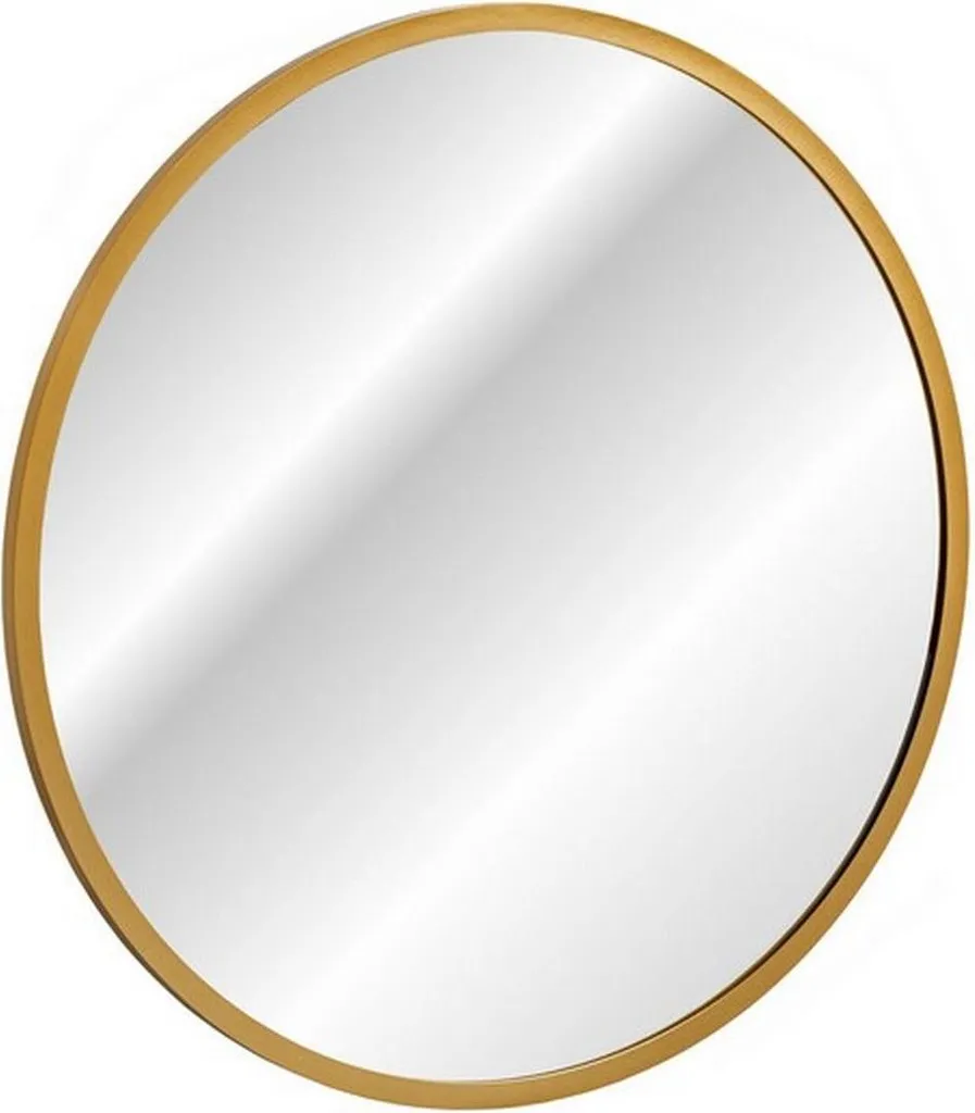 Miroir Design Or et Gris 80 cm Lustro - Finition Premium et Cadre de 4cm