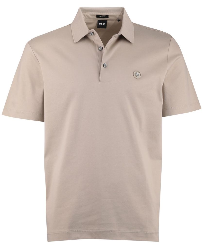 BOSS Black C-Parris Poloshirt beige 3-Knopf