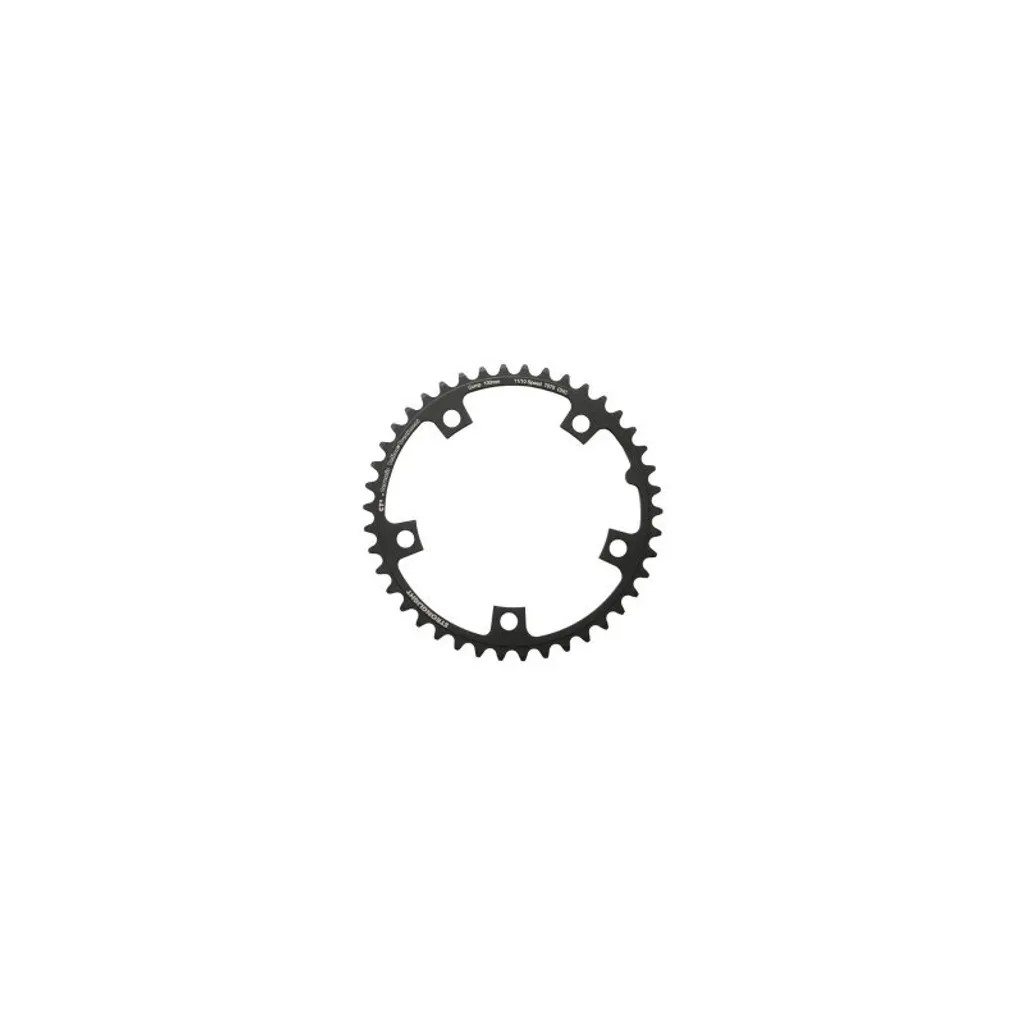 Plateau Stronglight CT2 130mm 40 Dents Noir : Fluidité de Passage