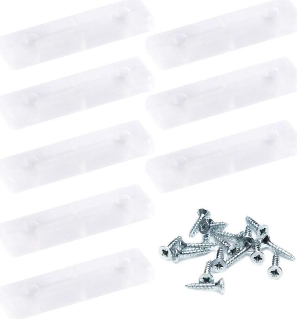 8x sossai Möbelgleiter in Transparent inkl. Schrauben Produktbild 