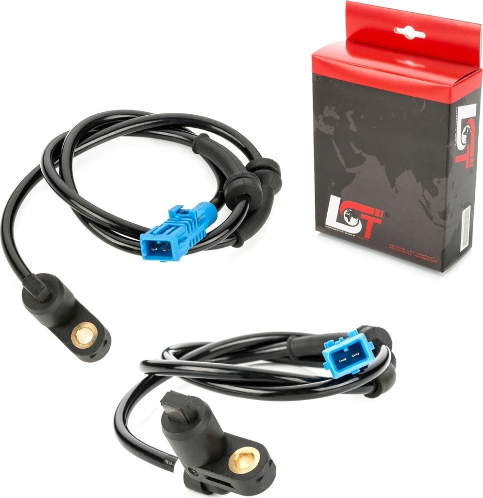 2x ABS Sensor Drehzahlregler Raddrehzahlfühler Set vorne 454576 für PEUGEOT 206