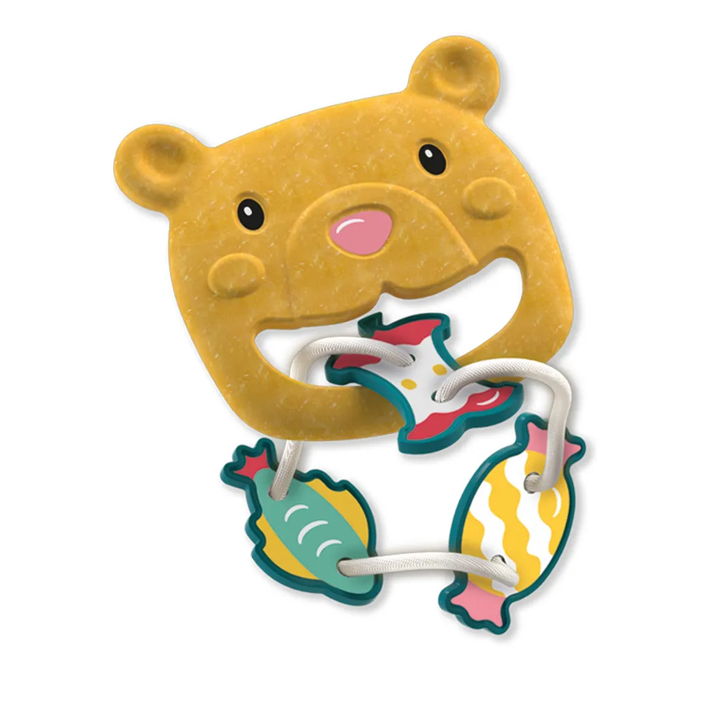 Doudou ours multicolore pour bébé SES Creative Tiny Talents 0.5 an doux