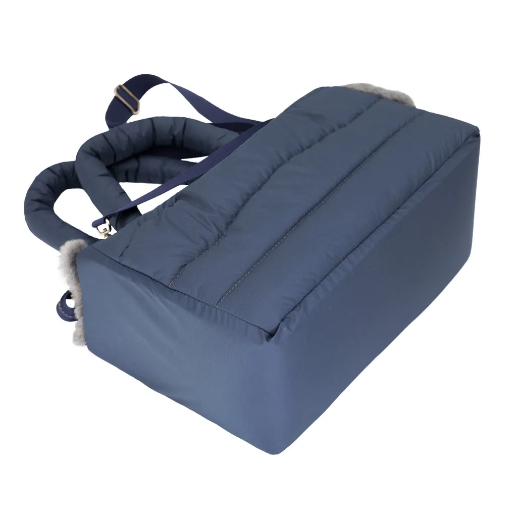 Scatola Trasporto Cani Gatti Doggy FLUFFY RIDE Blu 40x20x30 cm - 2