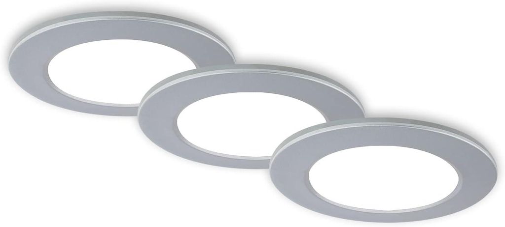 Lampes LED encastrées salle de bain set de 3 dimmables Image du produit 