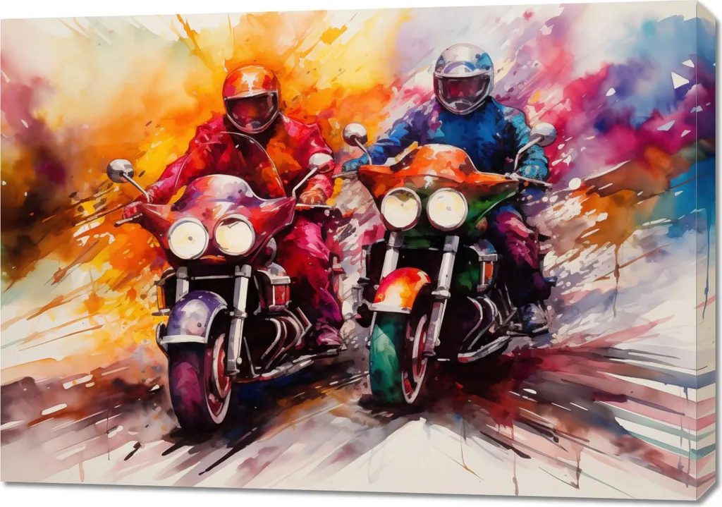 Image 100 x 70 cm Adrénaline et art Toile Premium Finition Galerie