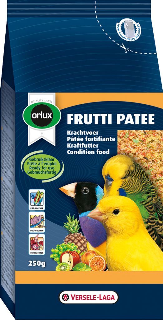 Versele Laga Orlux Frutti Patee 250G - Fruchtfutter Für Fitness Für Kleine Vögel