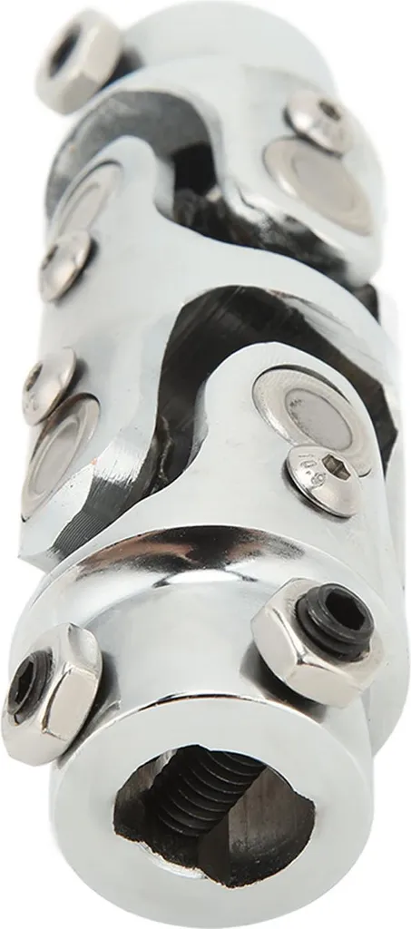 Accouplement de colonne de direction double articulation en U chromé