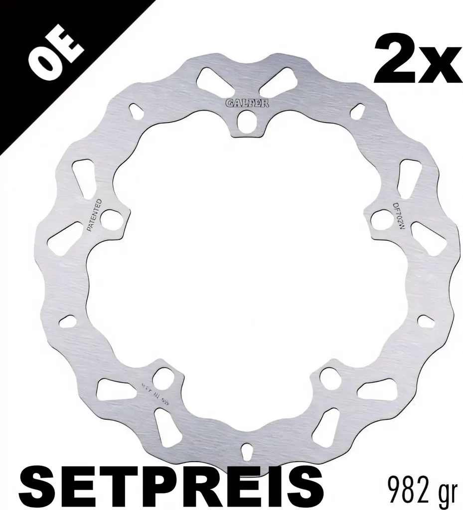 Kit Disques Galfer DF702W WAVE pour BMW F GS R Adventure de 1993 à 2023