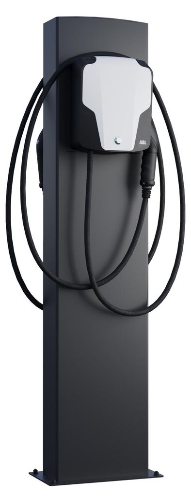 ABL Wallbox Standfuß EnergizeStand for Two mit Bodenplatte Schwarz